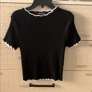 Black top with white detailing